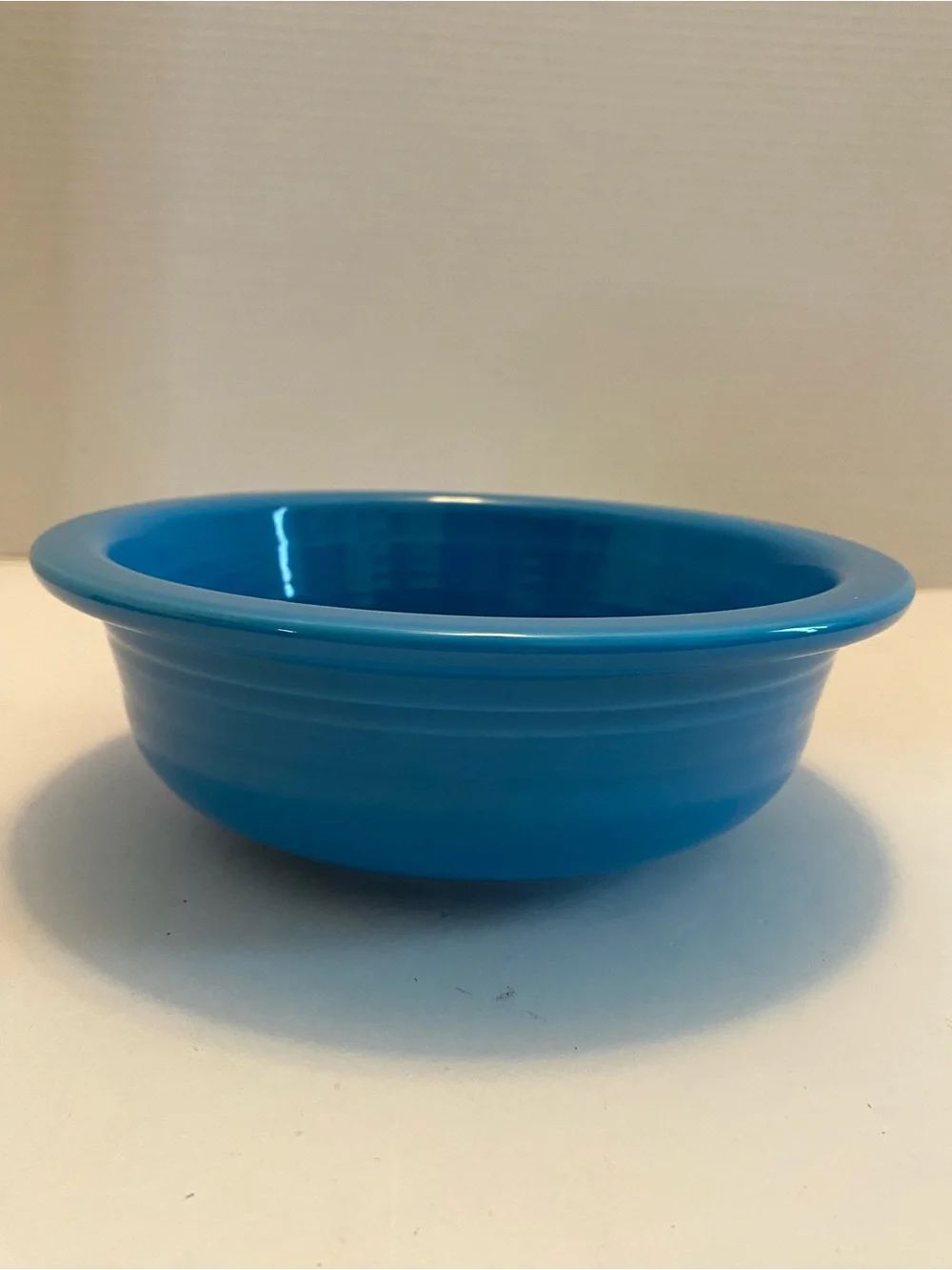 FIESTA Serving Bowl  Blue Peacock 8 1/2” Retired Pattern Mint Condition